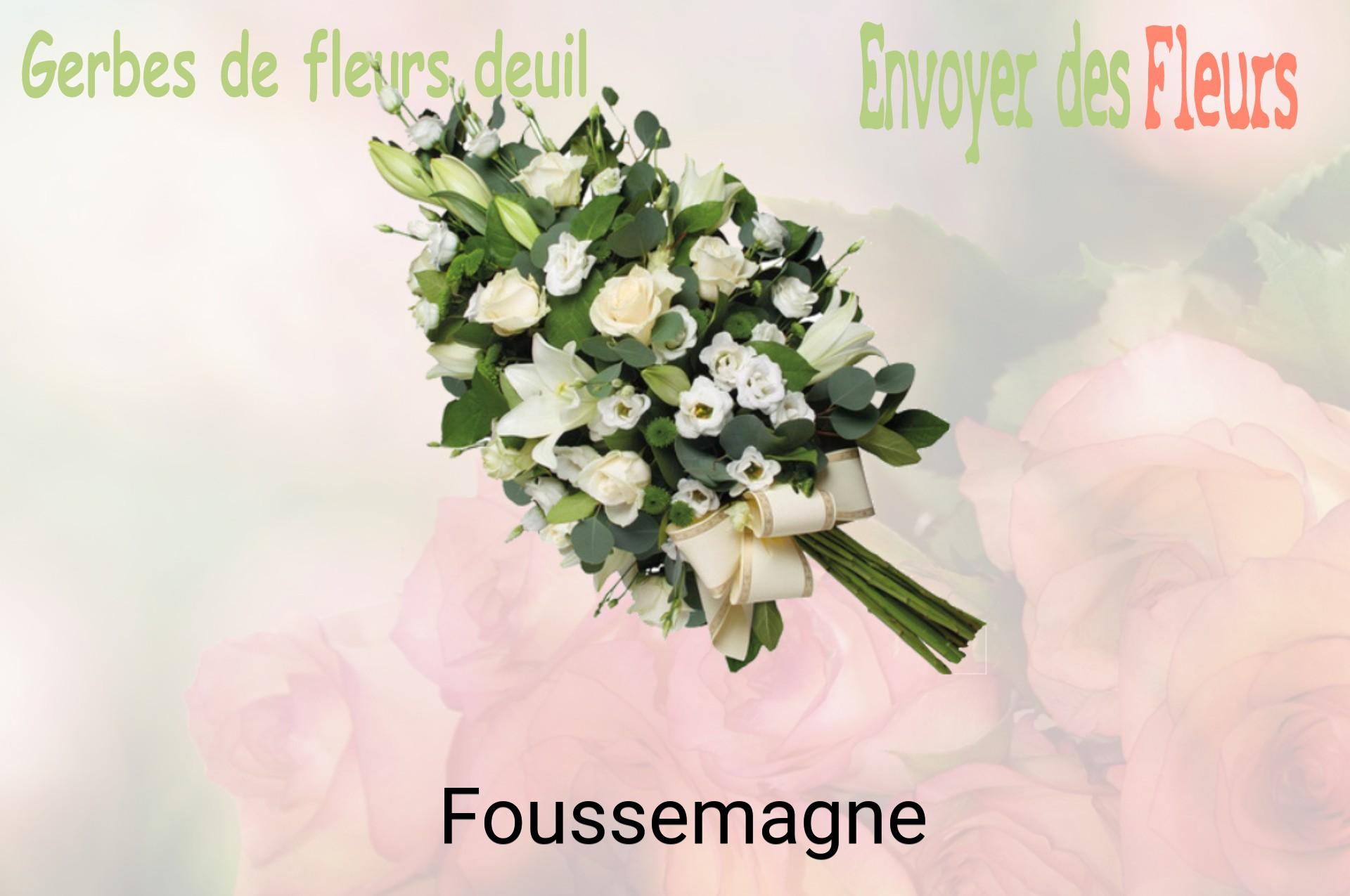 Gerbe de fleurs de deuil livrée à Foussemagne